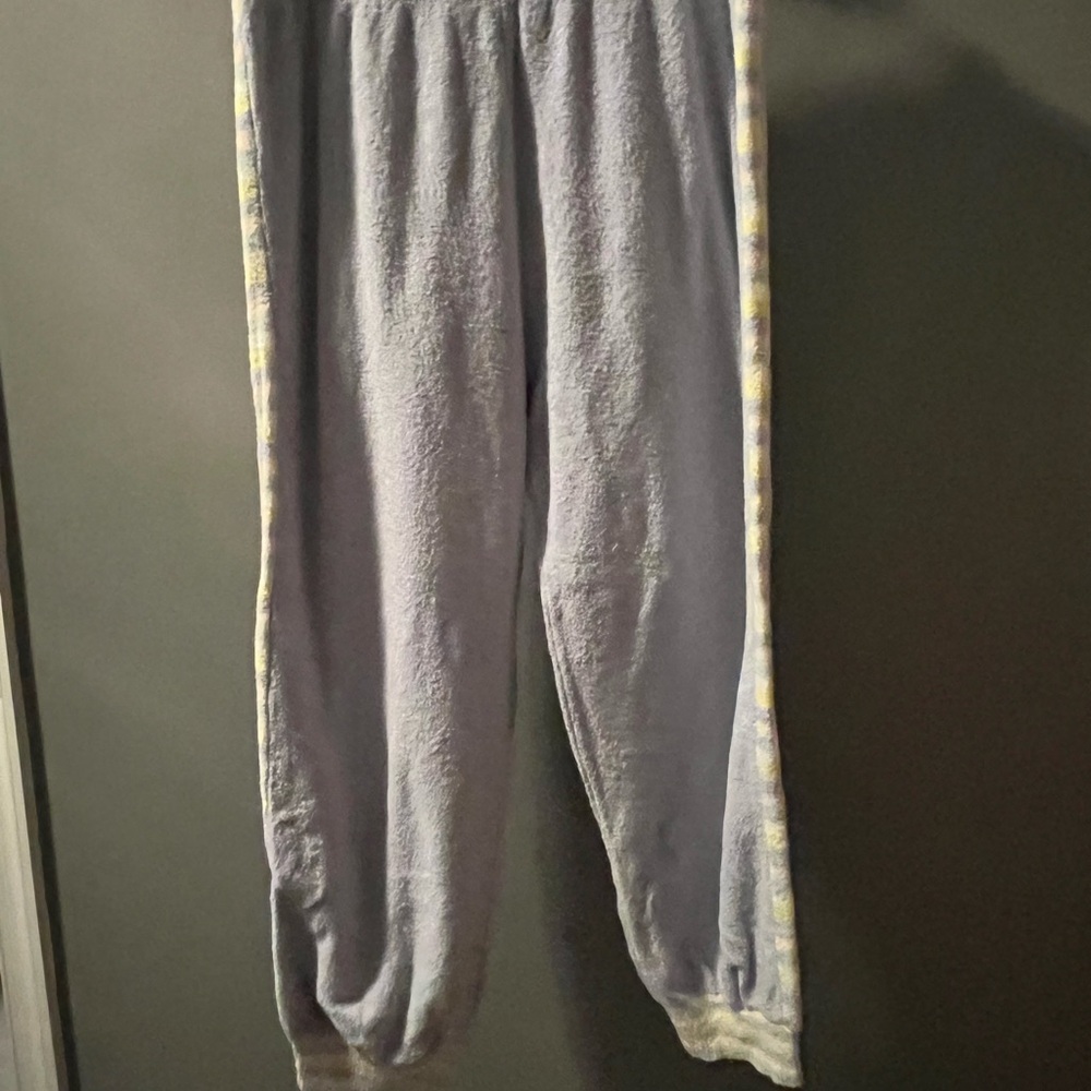 Loveshackfancy Blue Joggers With Patterned Trim - image 3